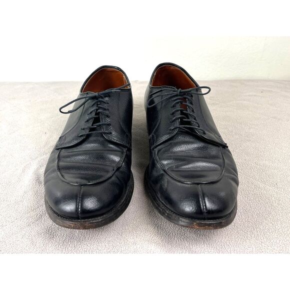 ALDEN Black Leather Lace Up Dress Shoes    Mens Size 10 - Picture 1 of 8